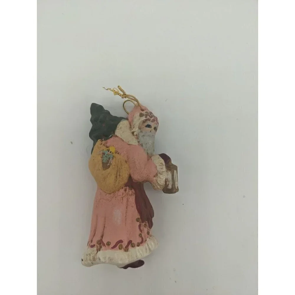 13 PC Lot Of Hand Painted Porcelain Christmas Ornaments.